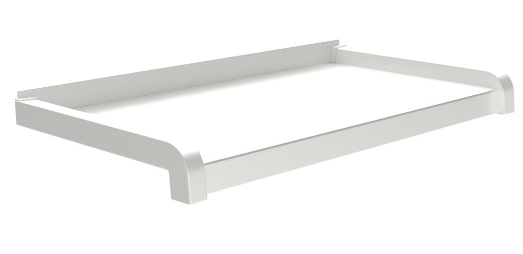 Venkovní hliníkové ohýbané parapety – bílá RAL 9016