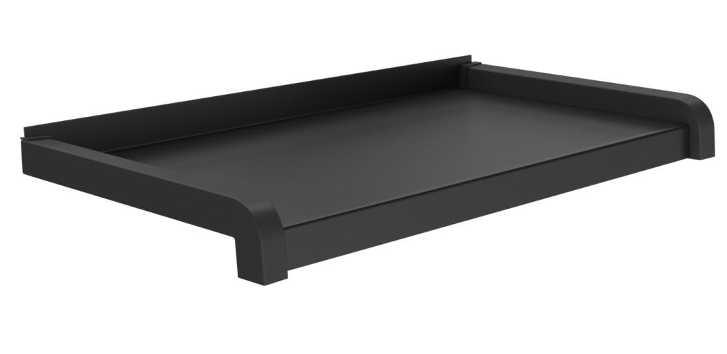 Venkovní hliníkové ohýbané parapety - antracit RAL 7016