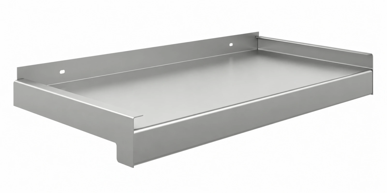 Venkovní hliníkové tažené parapety - stříbrná elox C0 - nos 40 mm