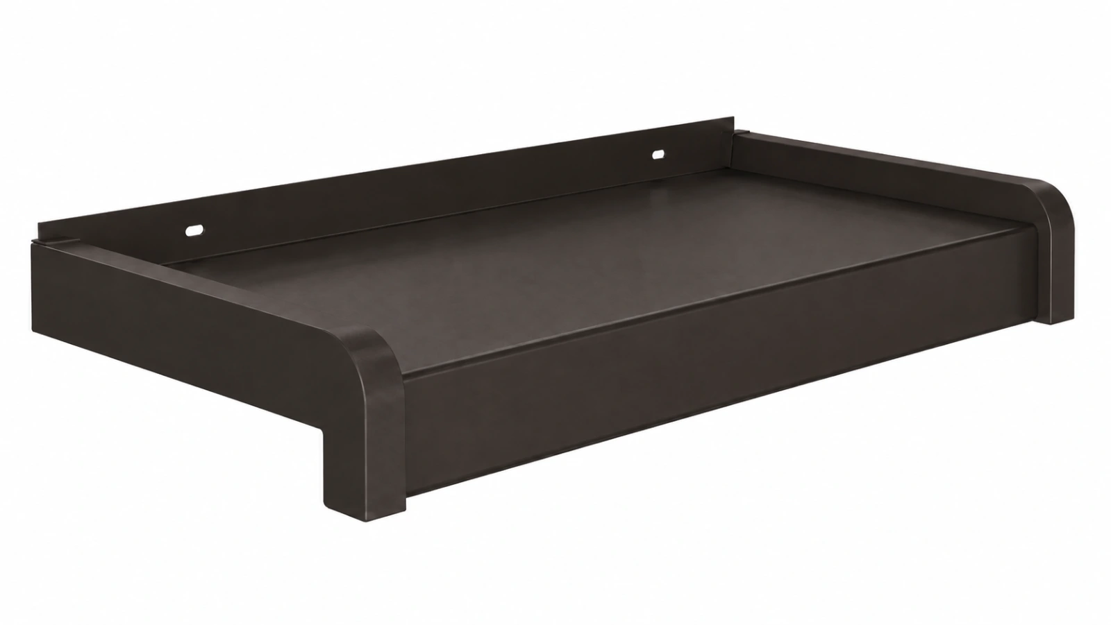 Venkovní hliníkové ohýbané parapety - tmavě hnědá RAL 8019 - nos 40 mm