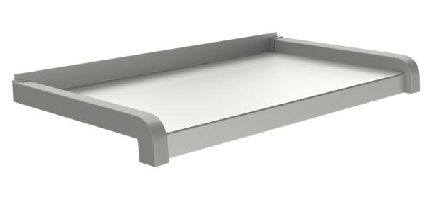 Venkovní hliníkové ohýbané parapety – stříbrná RAL 9006