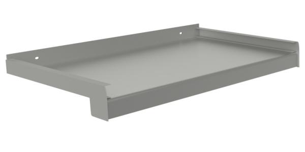 Venkovní hliníkové tažené parapety – stříbrná RAL 9006