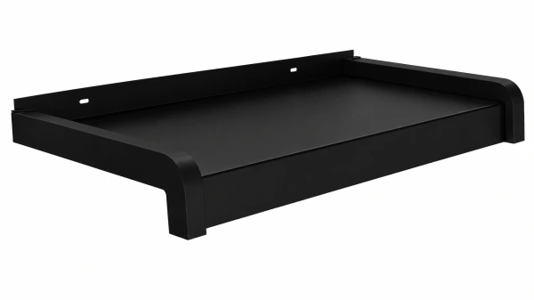 Venkovní pozinkované ohýbané parapety - černá RAL 9005 - nos 40 mm