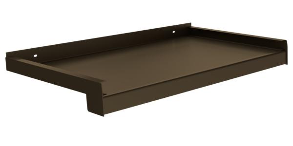 Venkovní hliníkové tažené parapety – bronz elox C33