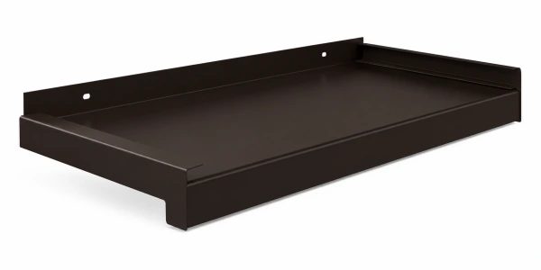 Venkovní hliníkové tažené parapety - tmavě hnědá RAL 8019 - nos 40 mm