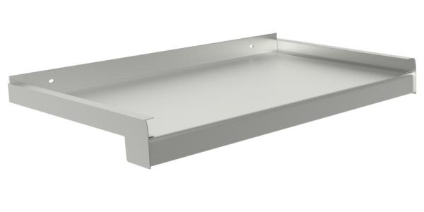 Venkovní hliníkové tažené parapety - stříbrná elox C0