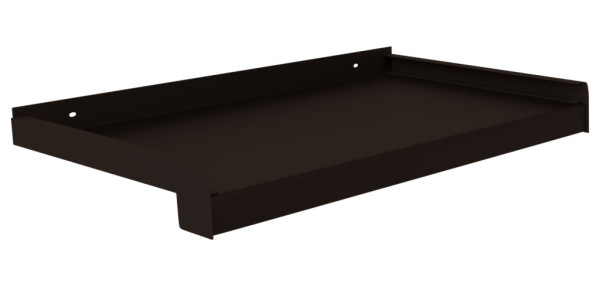 Venkovní hliníkové tažené parapety - tmavý bronz elox C34