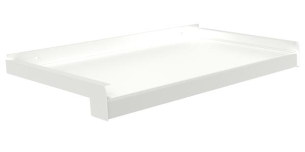 Venkovní hliníkové tažené parapety - bílá RAL 9016