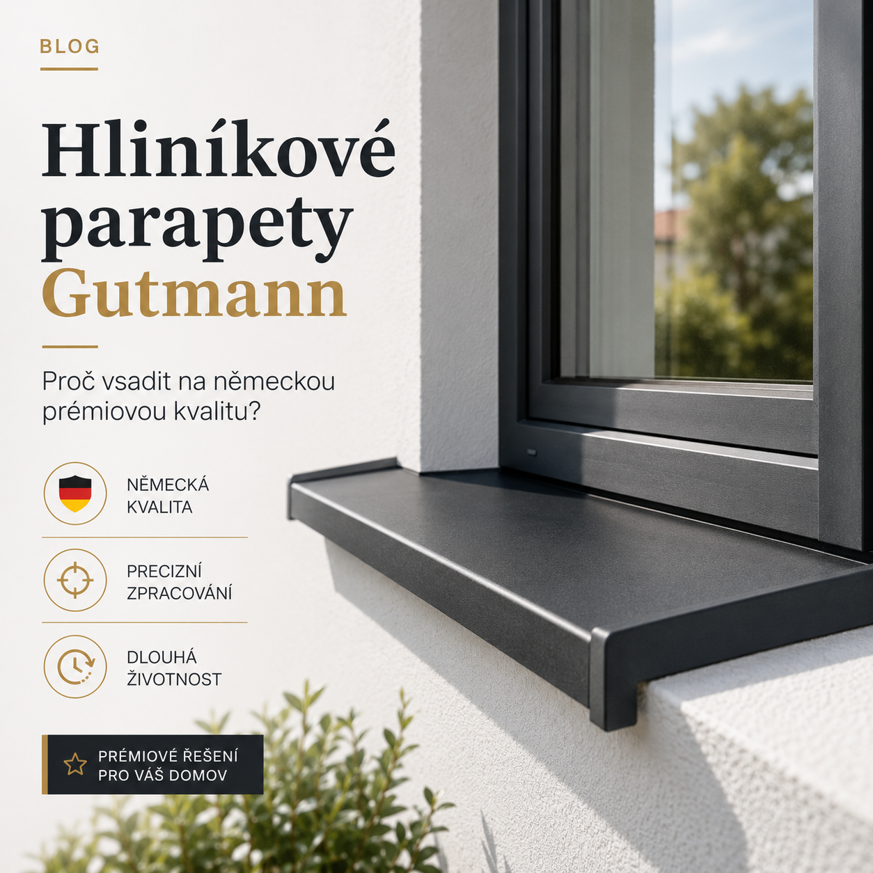 PVC nebo DTD parapety? Jak vybrat správný parapet do interiéru