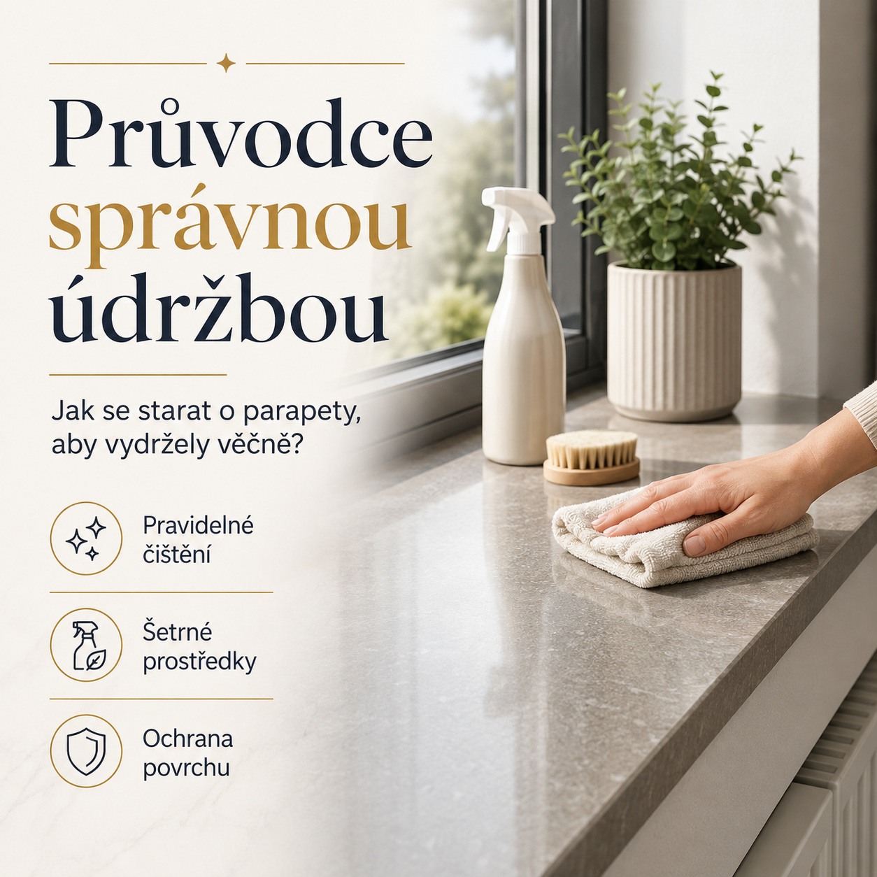 PVC nebo DTD parapety? Jak vybrat správný parapet do interiéru